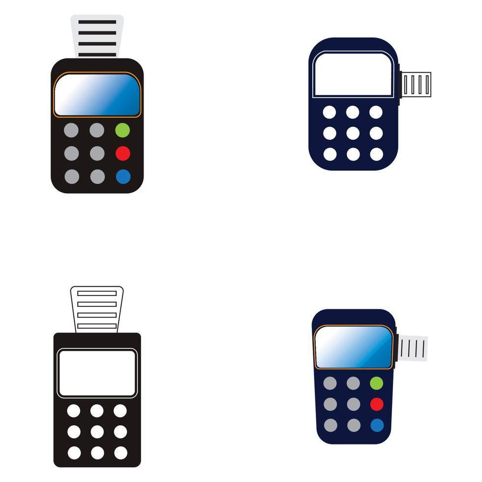 máquina de tarjeta de crédito. cajero automático por dinero. ilustración de terminal de pago vector