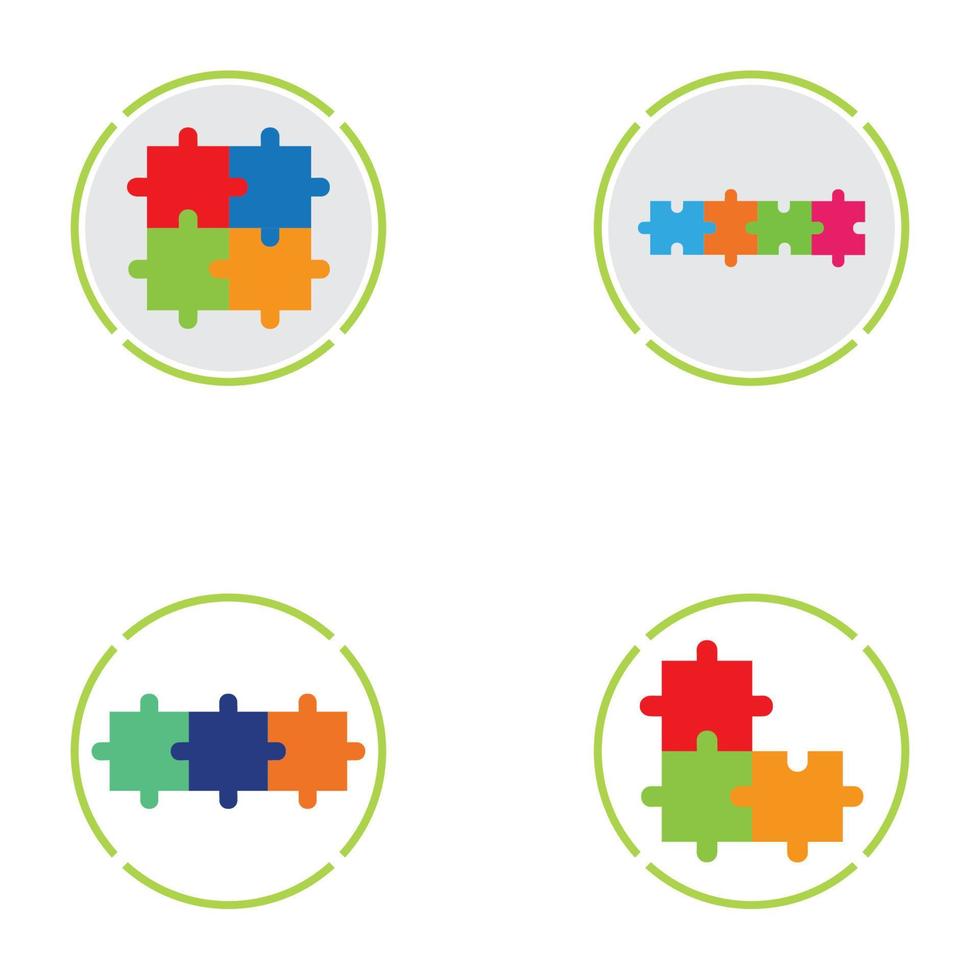 Puzzle vector icon illustration background