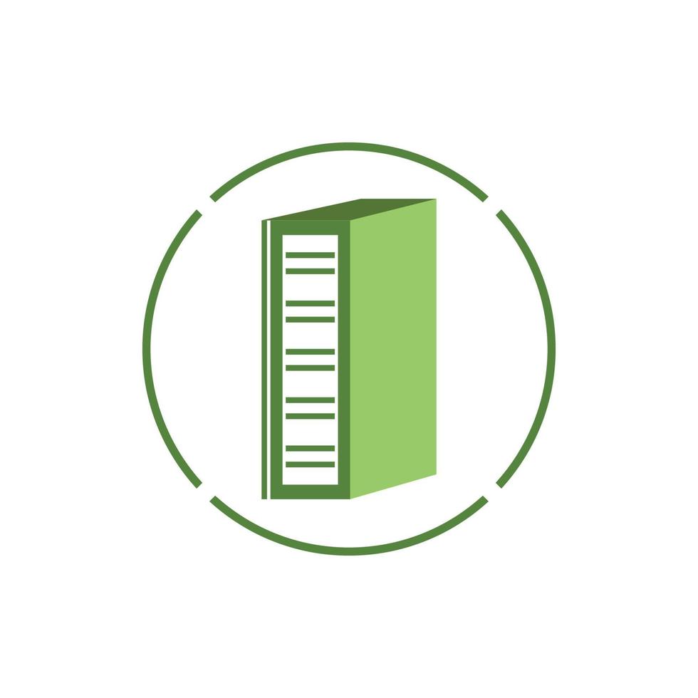 Binder simple. Office folder icon vector