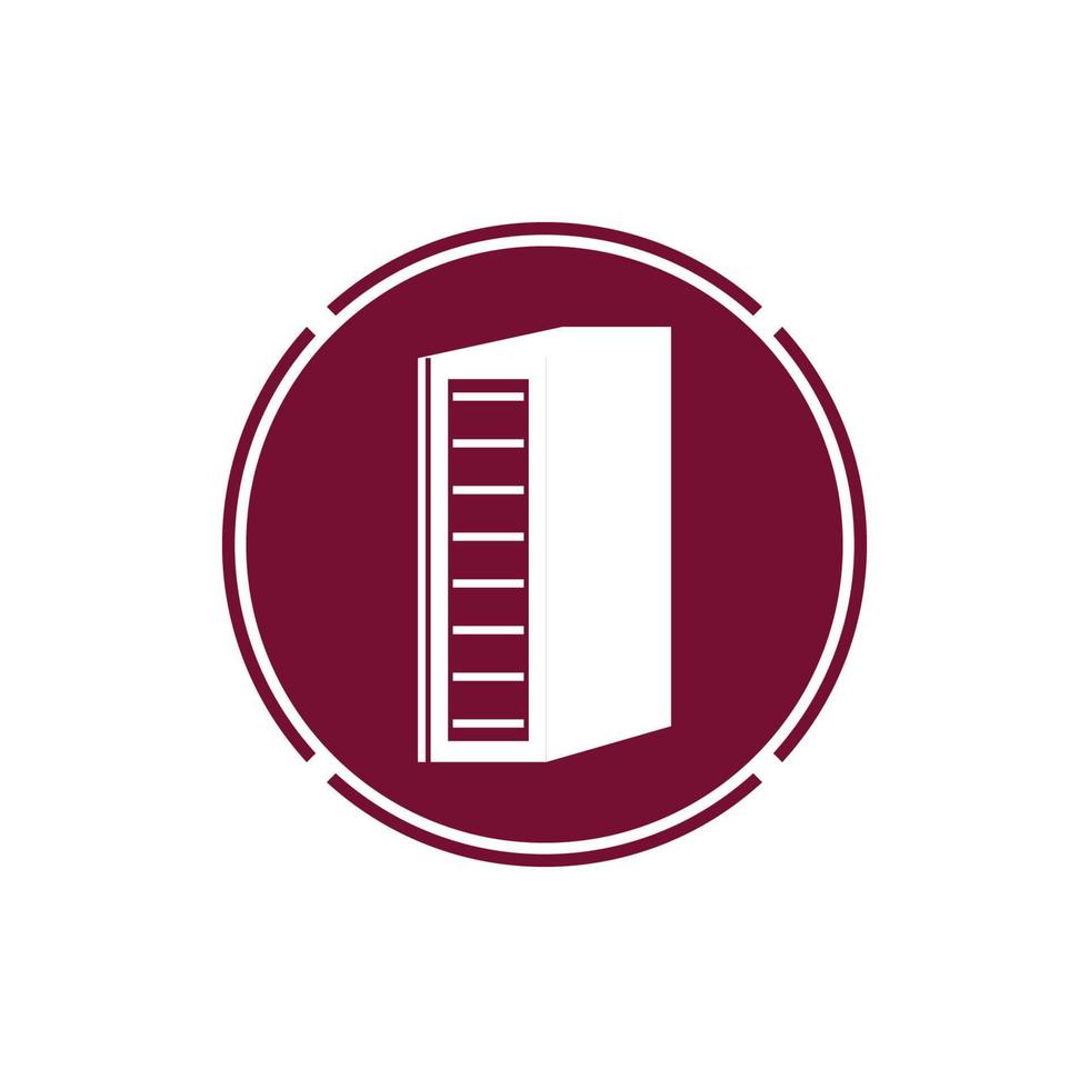 Binder simple. Office folder icon vector