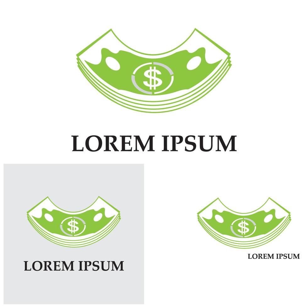 Dollar vector icon background template illustration