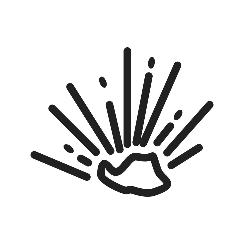 Explosion Line Icon vector