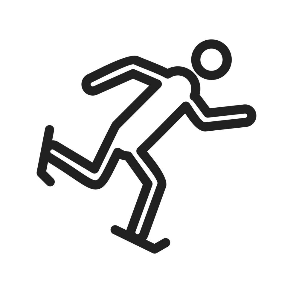 Skates Line Icon vector