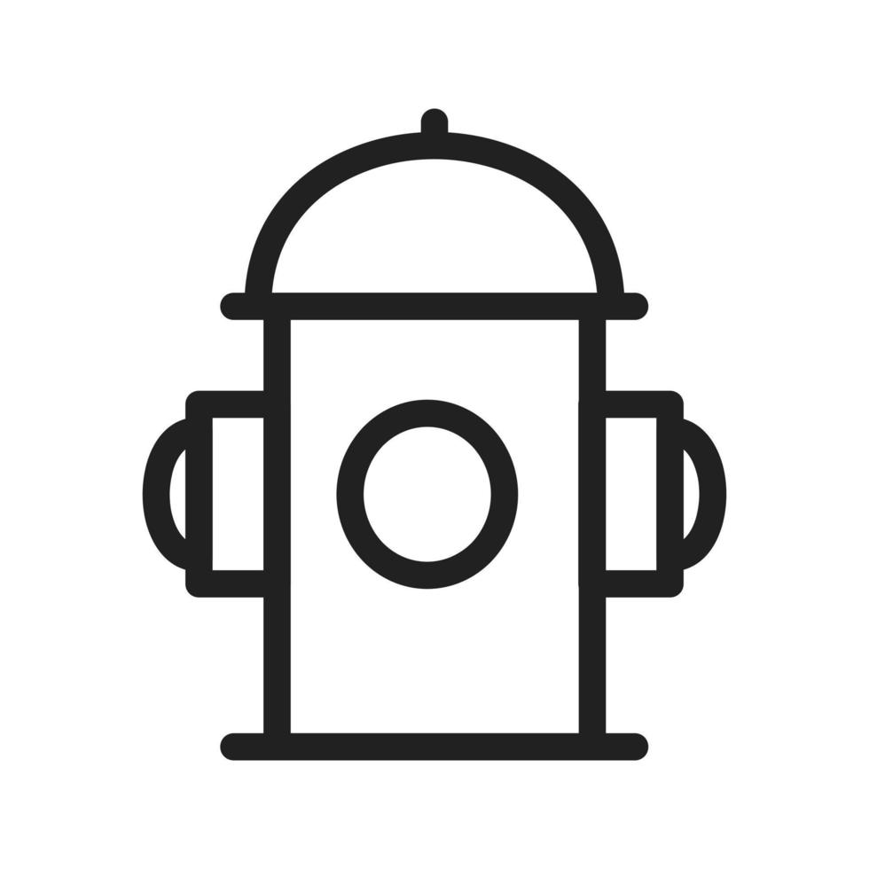Fire Hydrant Line Icon vector
