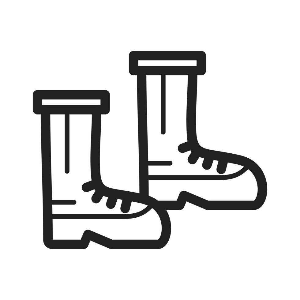 Boots Line Icon vector