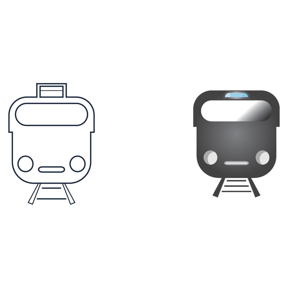 Train icon vector background