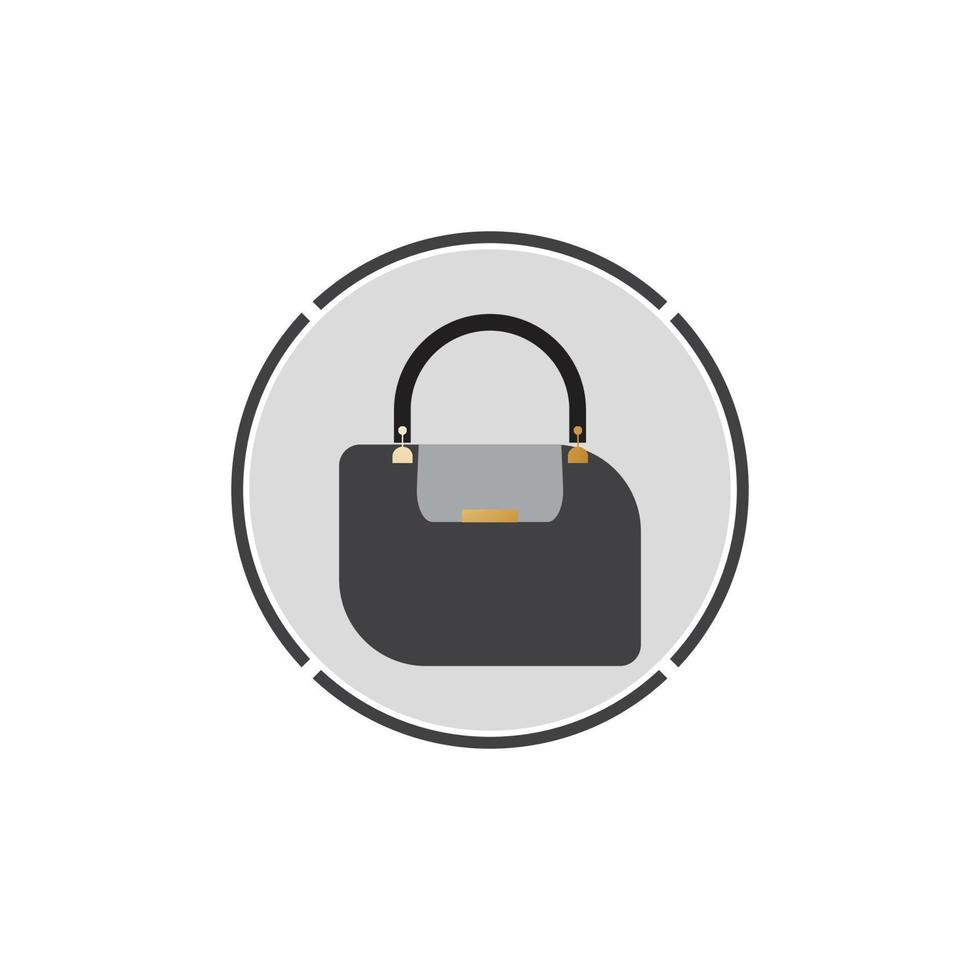 Woman bag icon vector background