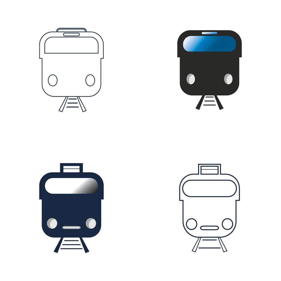 Train icon vector background