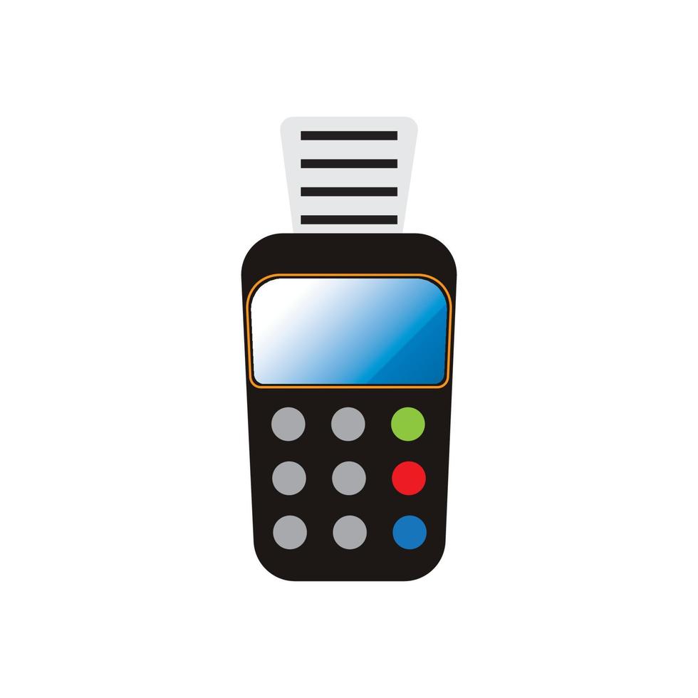 Credit card machine. ATM for money. Payment terminal illustration vector