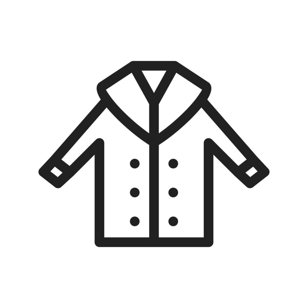 Coat Line Icon vector
