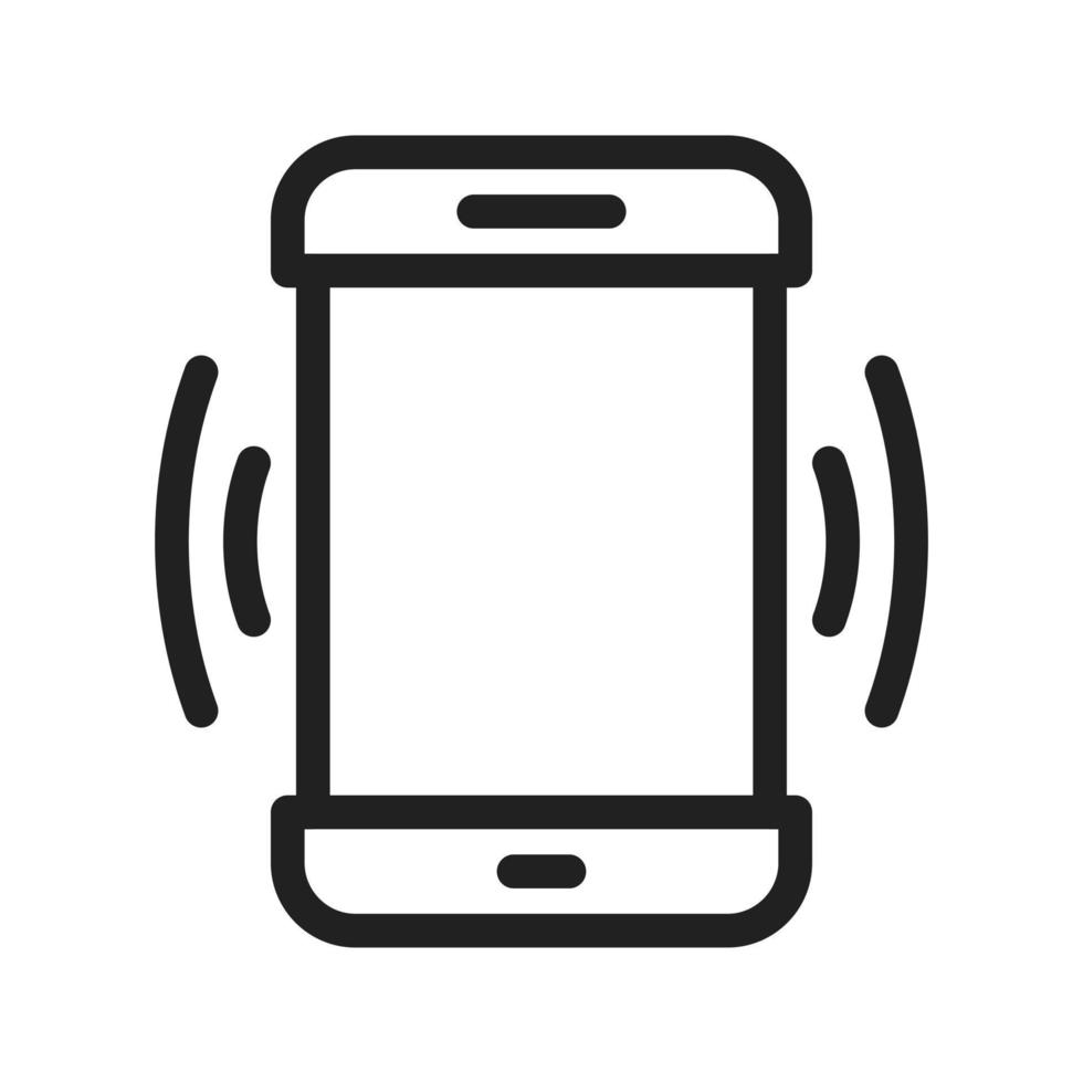Vibration Line Icon vector