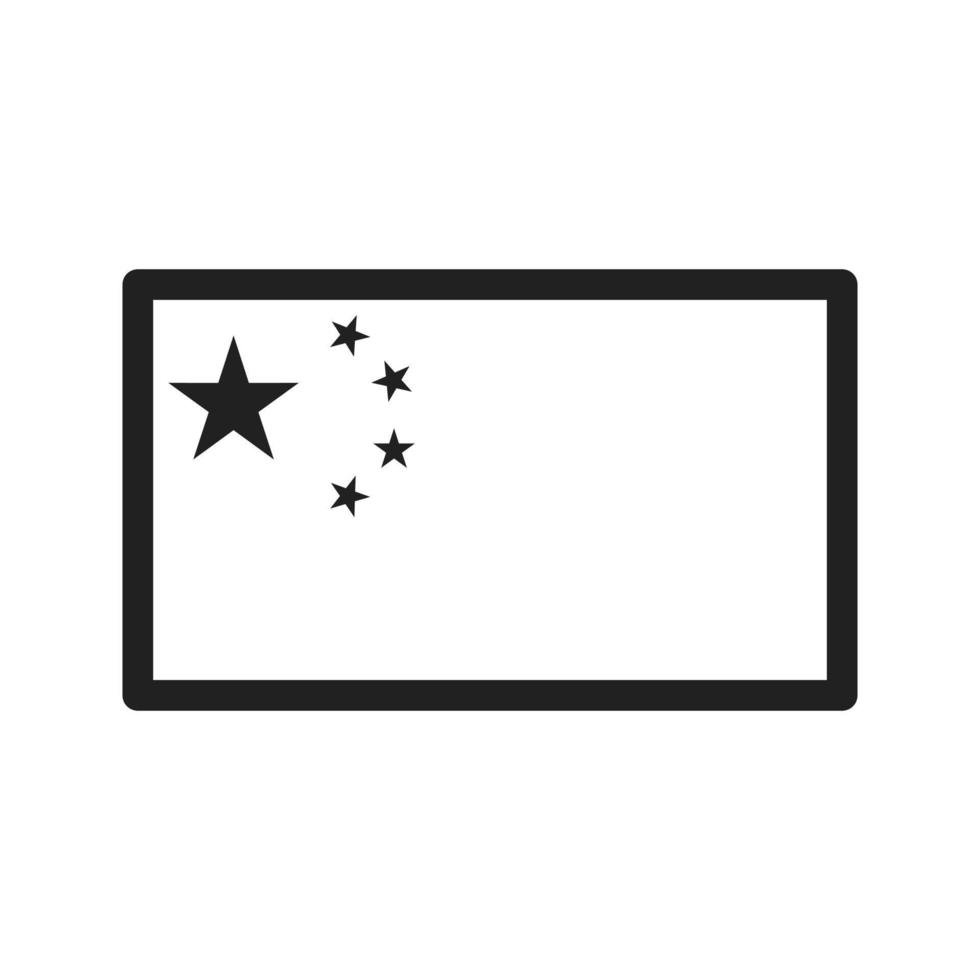 China Line Icon vector