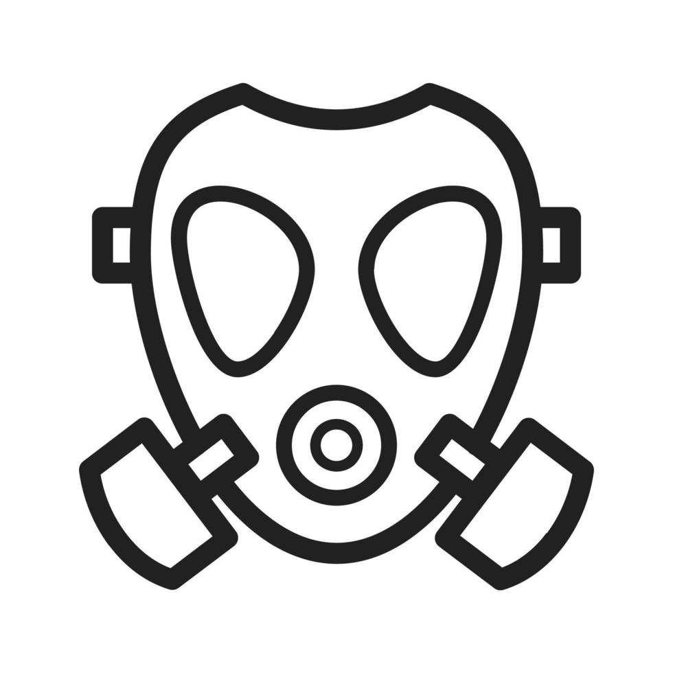 Oxygen Mask Line Icon vector