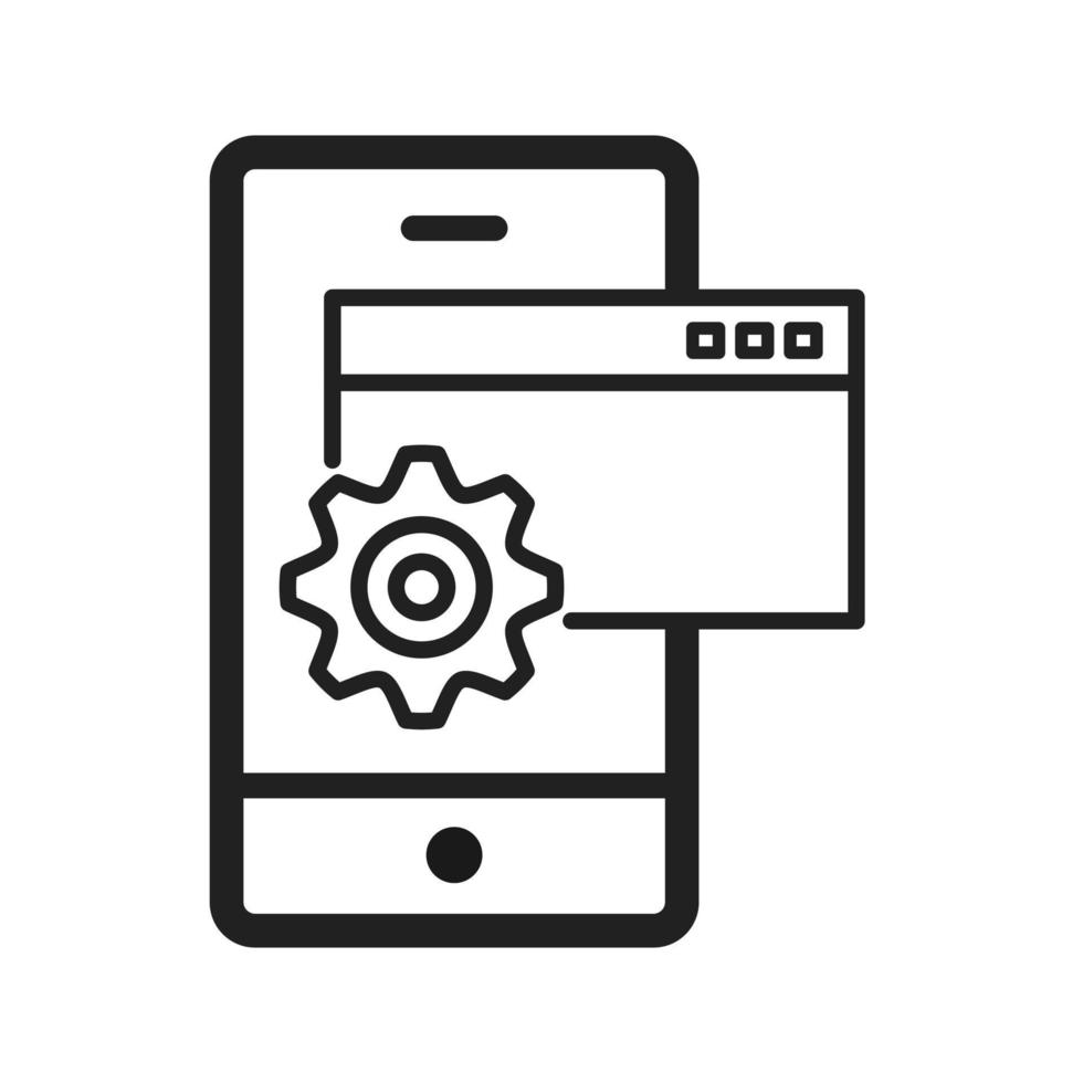 Devices Settings Icon vector