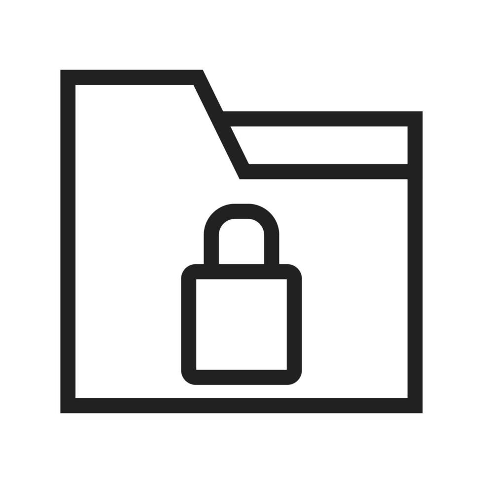 Locked Folder Icon vector