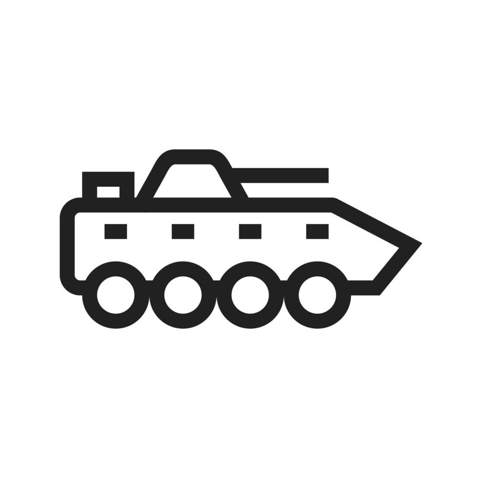 icono de tanque de infantería vector