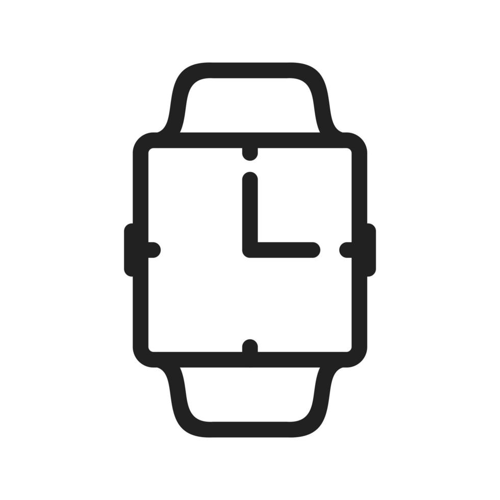 Analog Clock Line Icon vector