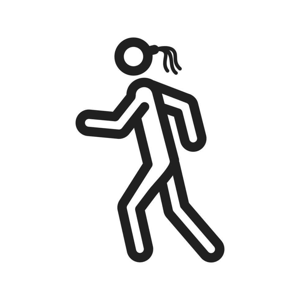 Running Line Icon vector