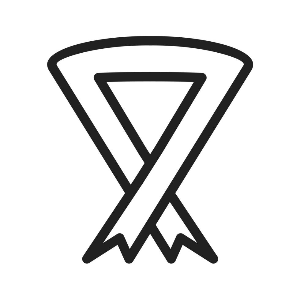 Ribbon Line Icon vector