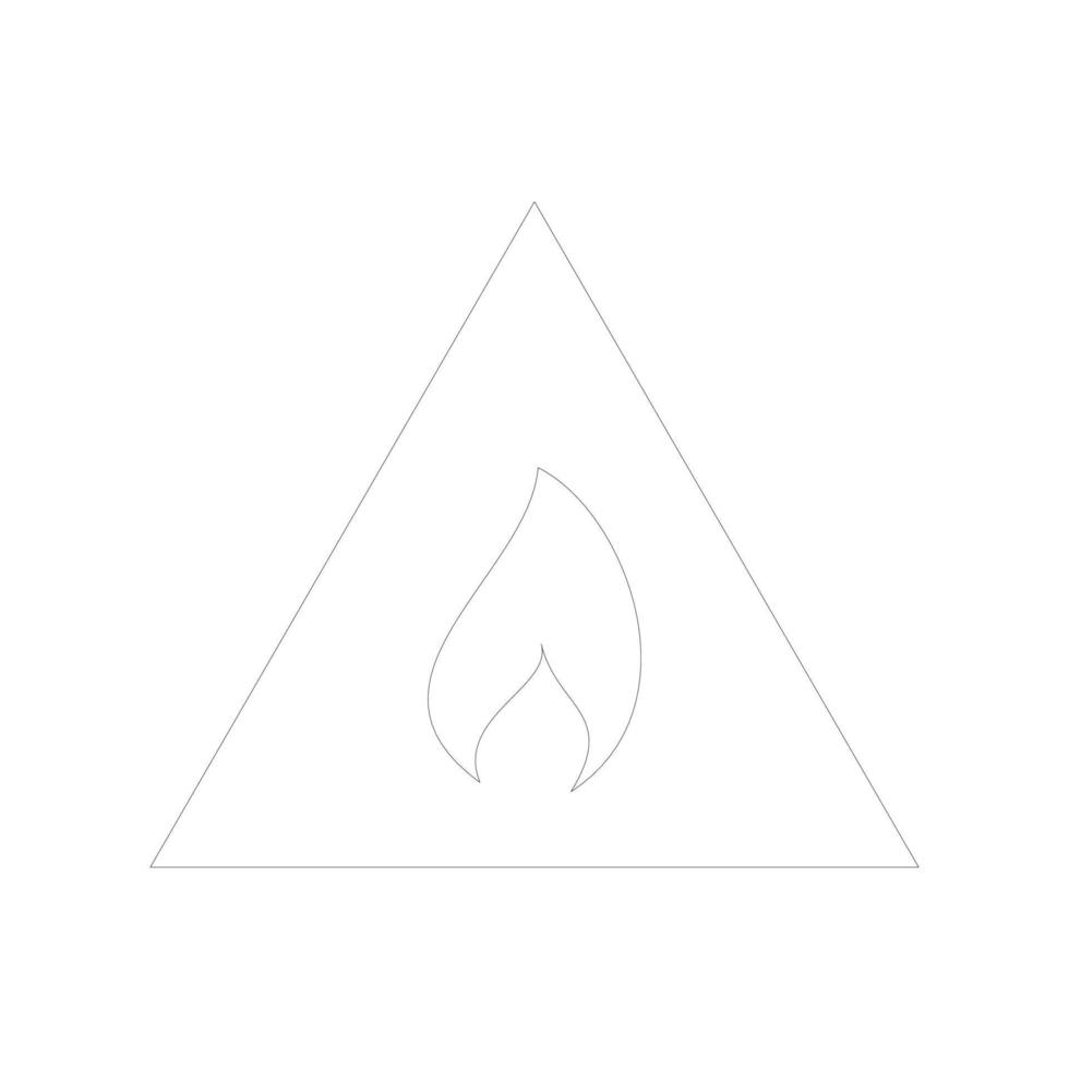 Flammable Material Icon vector