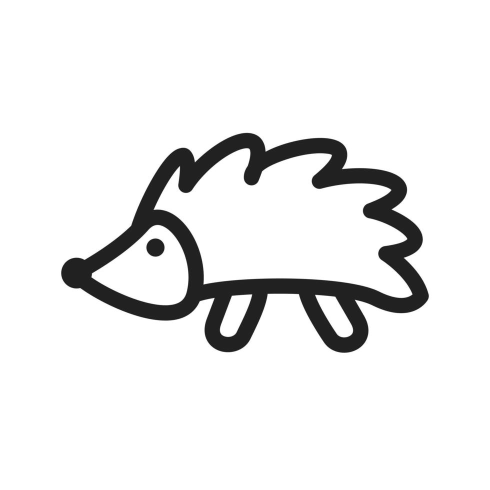 Hedgehog Line Icon vector