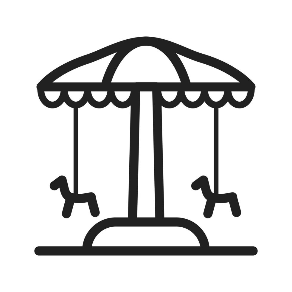 Amusement Park Line Icon vector