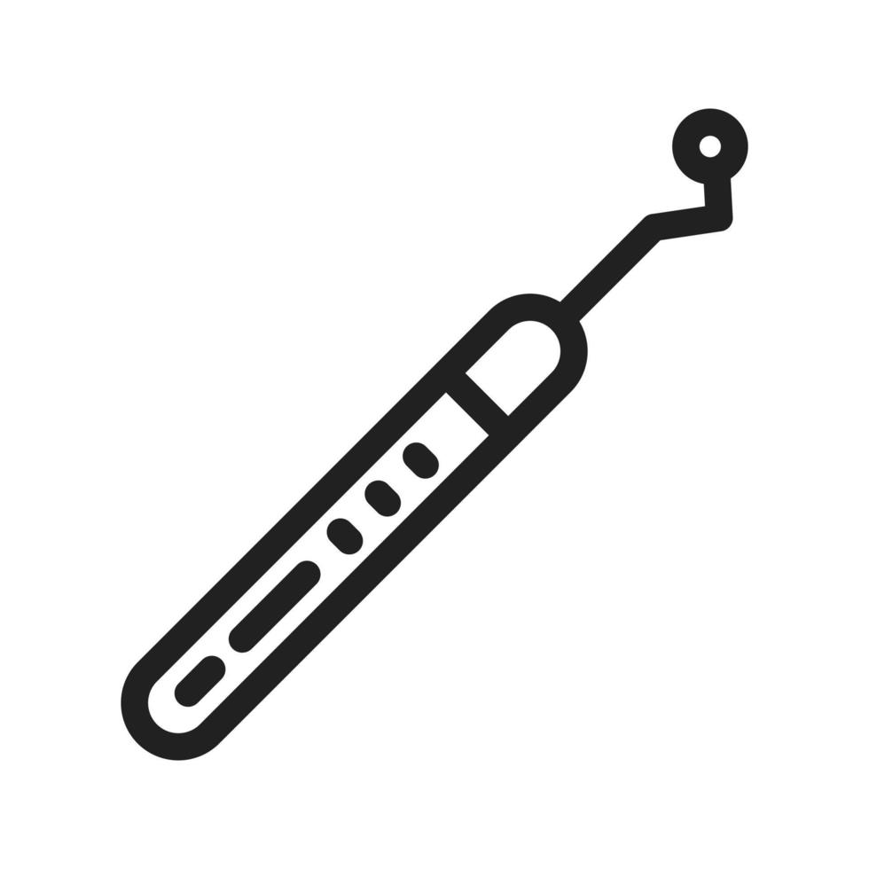 Dental Probe Line Icon vector