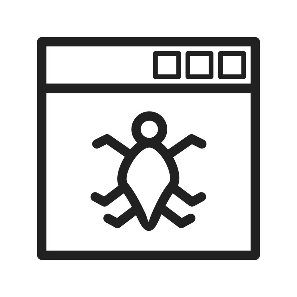 Bug in Application Icon vector