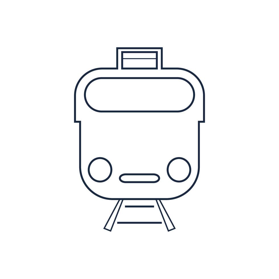 Train icon vector background