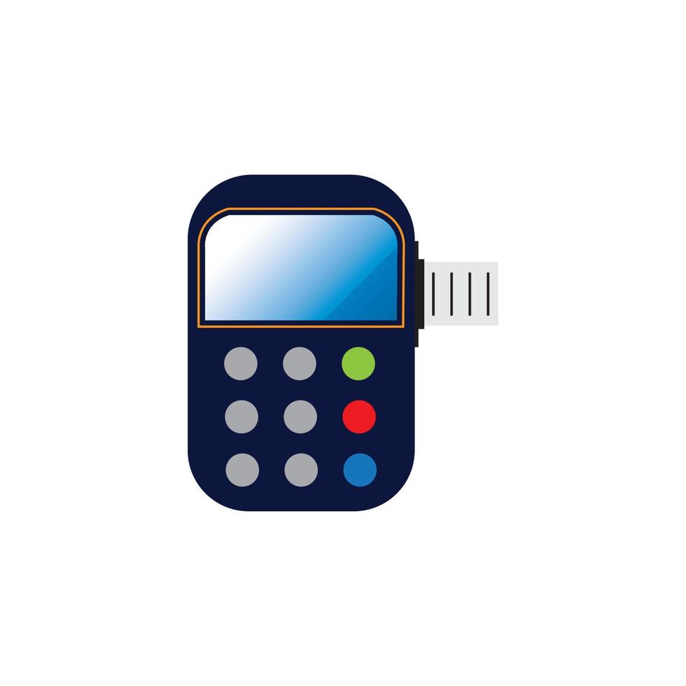 Credit card machine. ATM for money. Payment terminal illustration vector