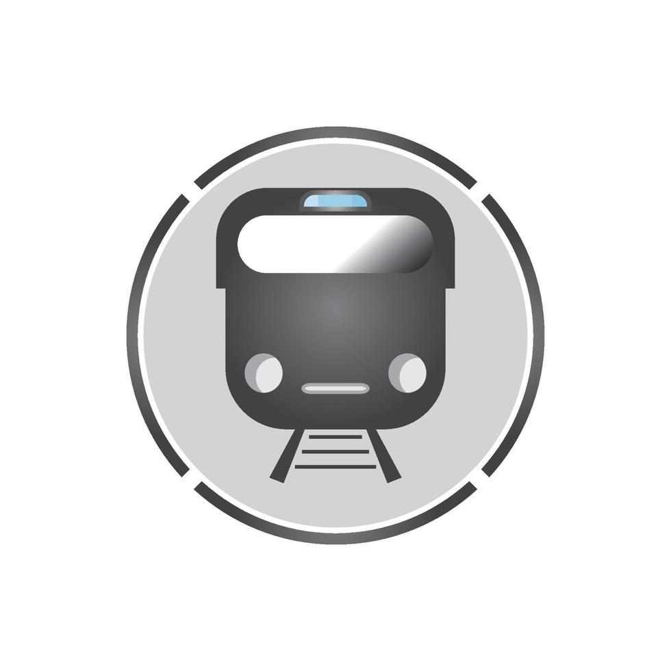 Train icon vector background