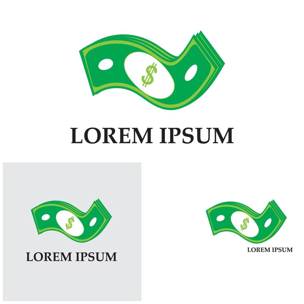 Dollar vector icon background template illustration