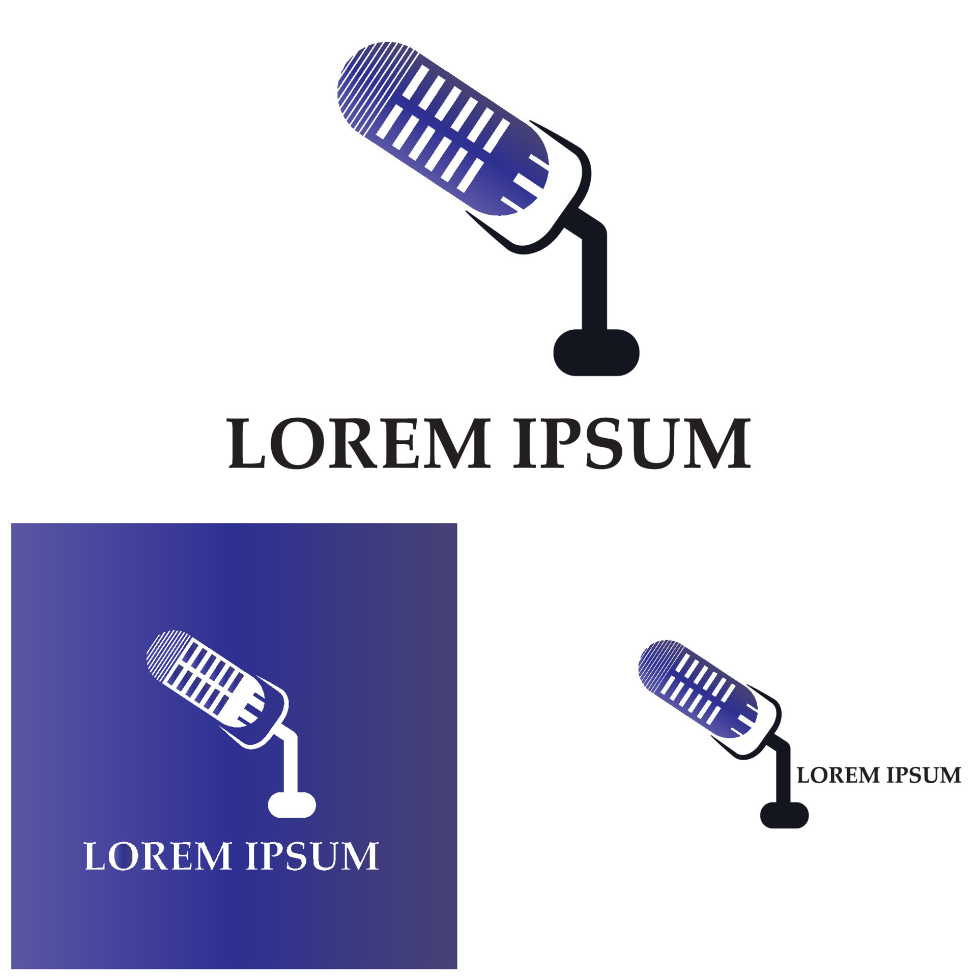 Microphone symbol design icon vector background 7569803 Vector Art at