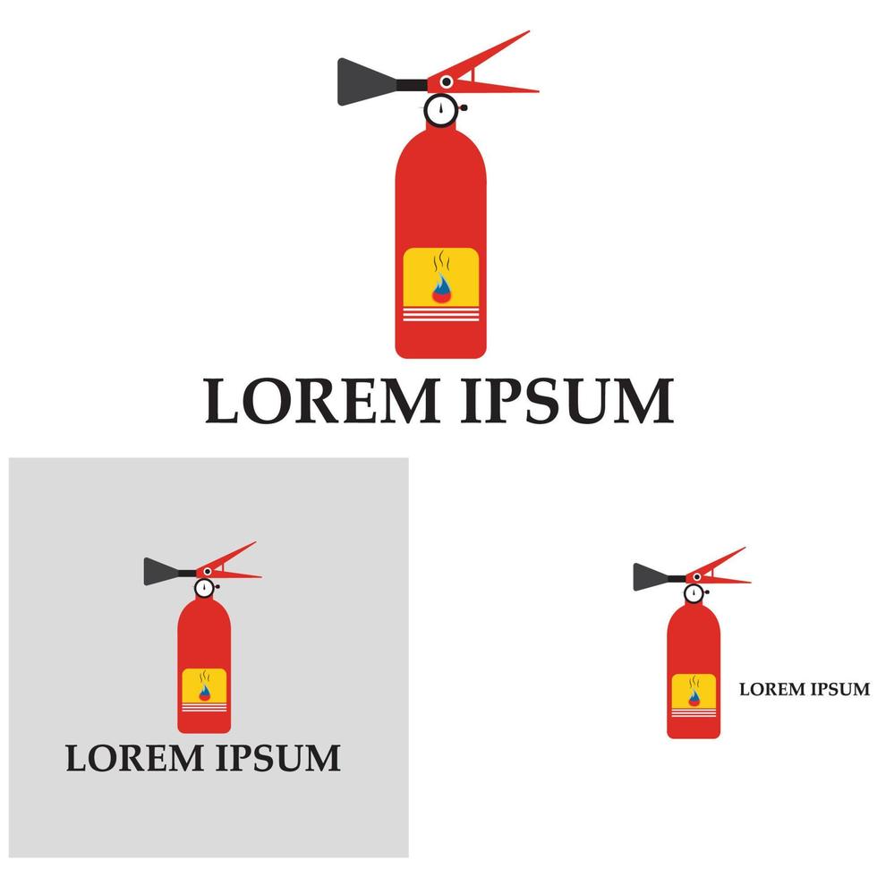 icono de extintor de incendios, equipo de protección, señal de emergencia, símbolo de seguridad vector