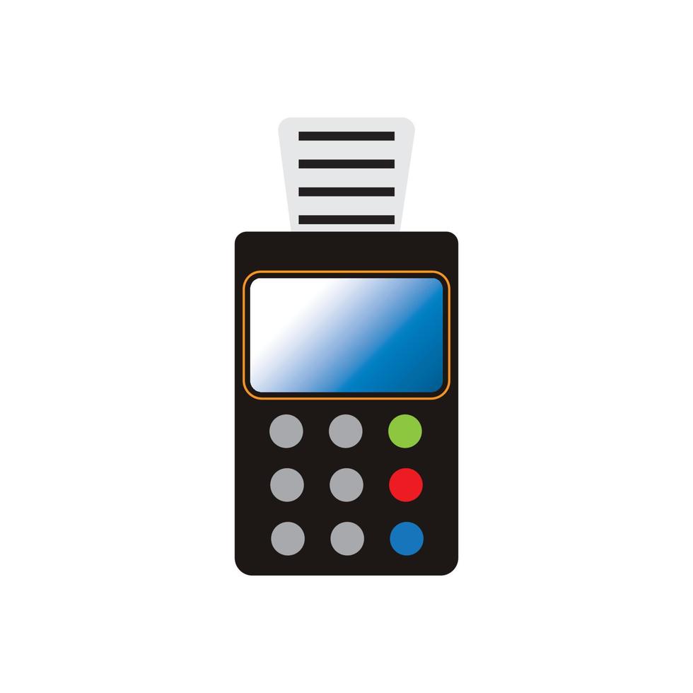 Credit card machine. ATM for money. Payment terminal illustration vector