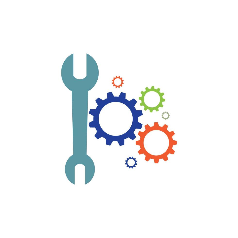 Gearwrench vector icon background template
