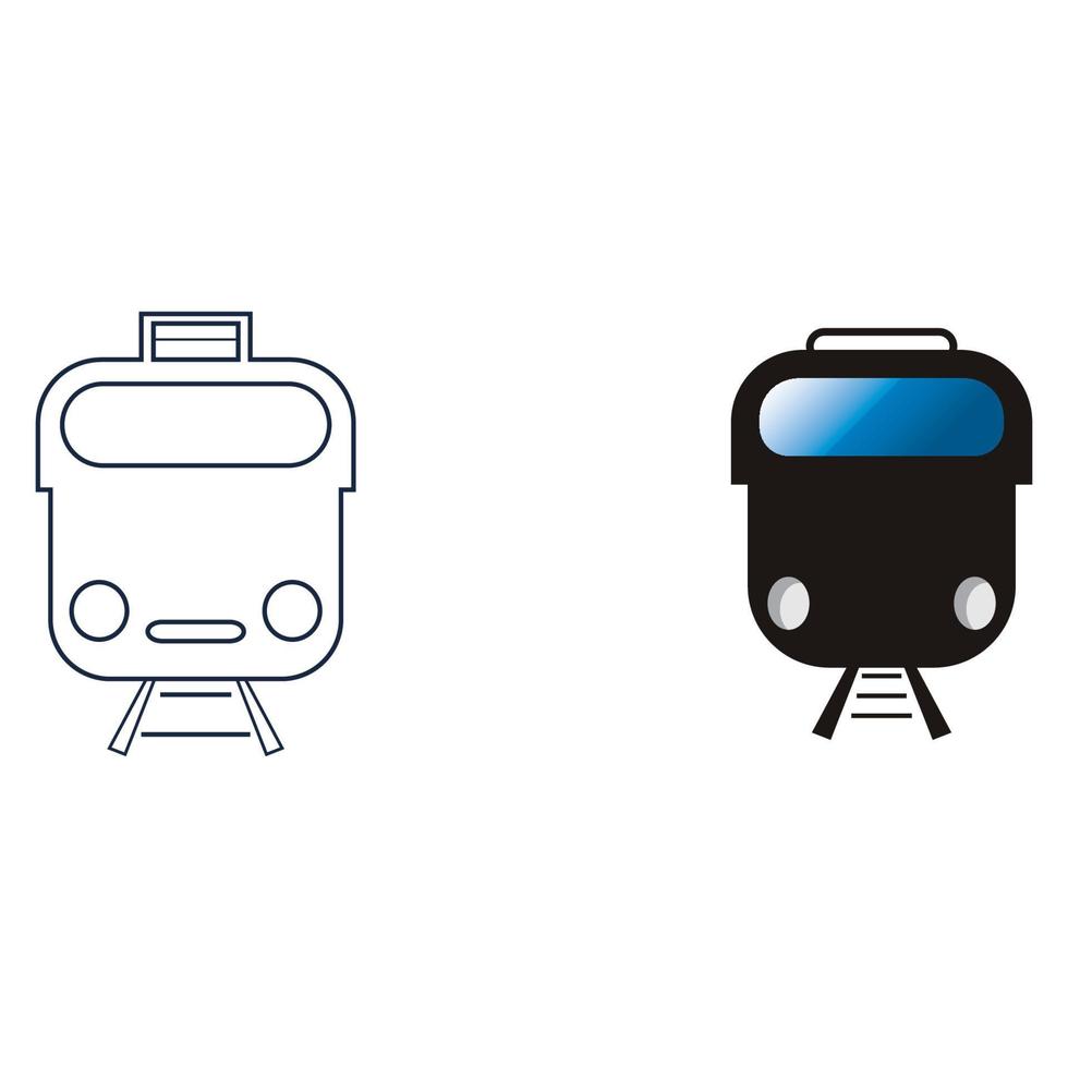 Train icon vector background