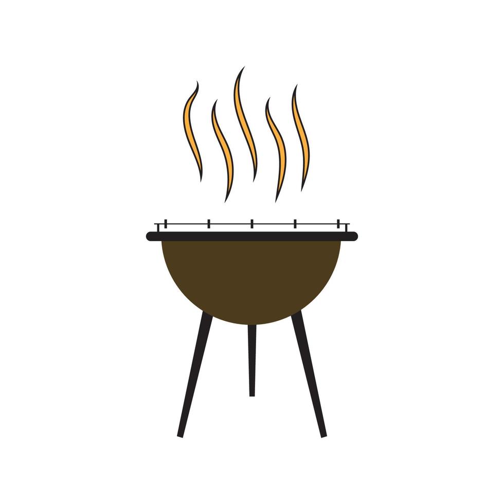 ilustración de vector de icono de barbacoa