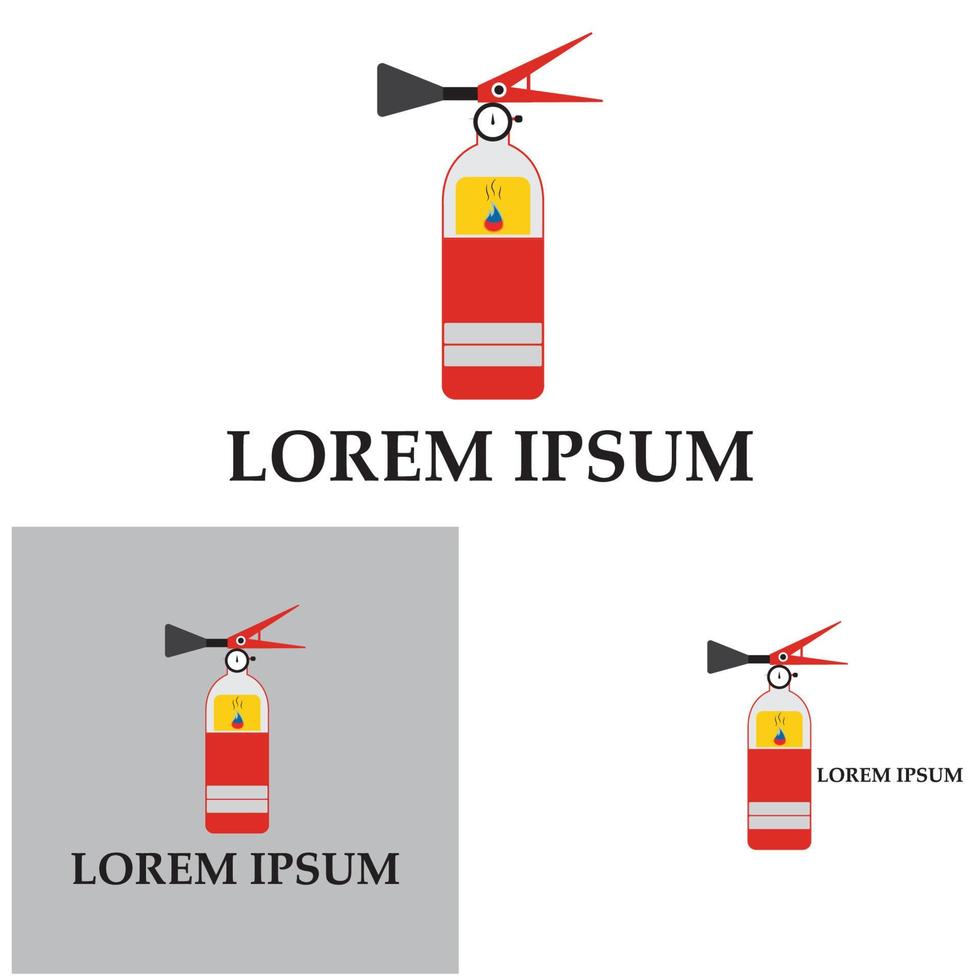 Fire extinguisher icon, protection equipment,emergency sign,safety symbol vector