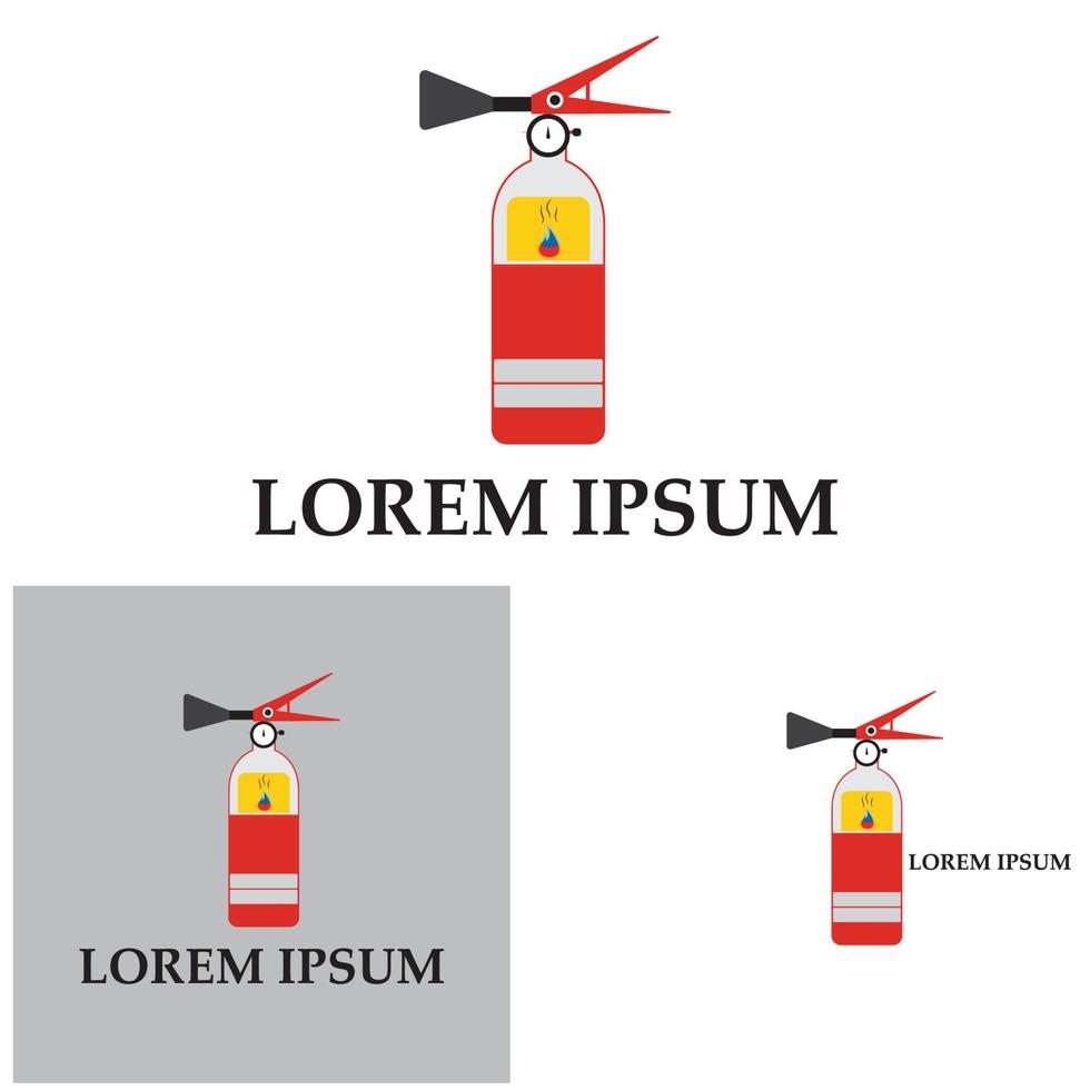 icono de extintor de incendios, equipo de protección, señal de emergencia, símbolo de seguridad vector