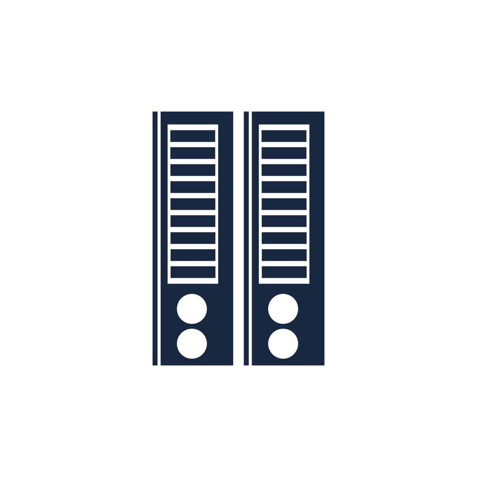 Binder simple. Office folder icon vector