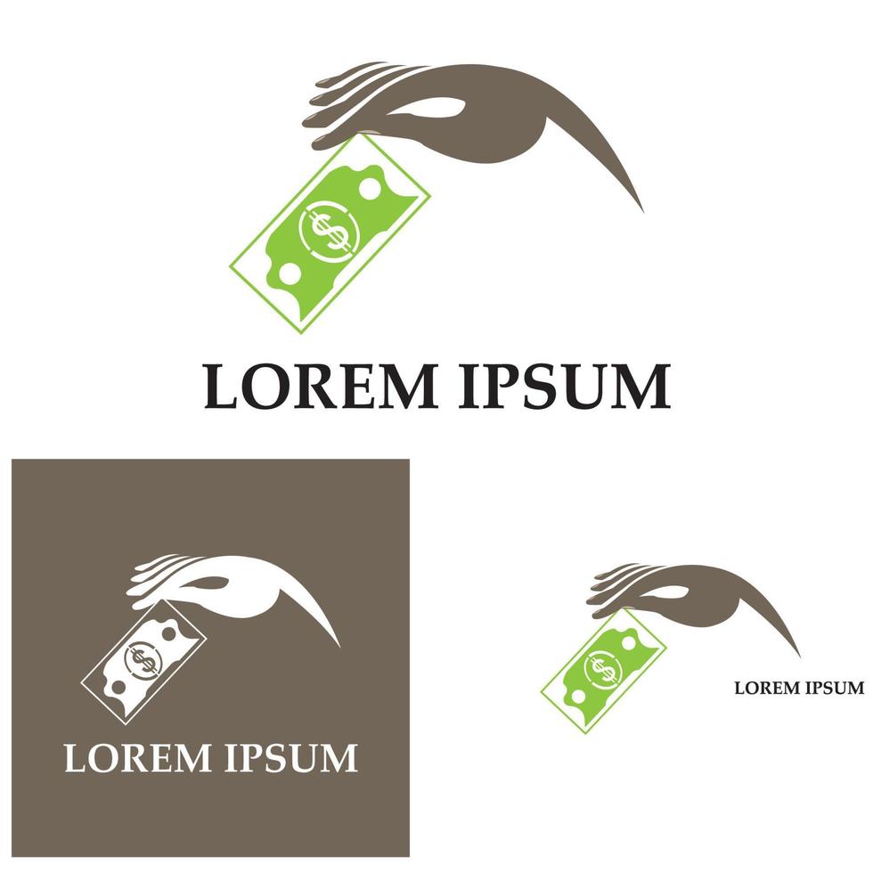 Dollar vector icon background template illustration
