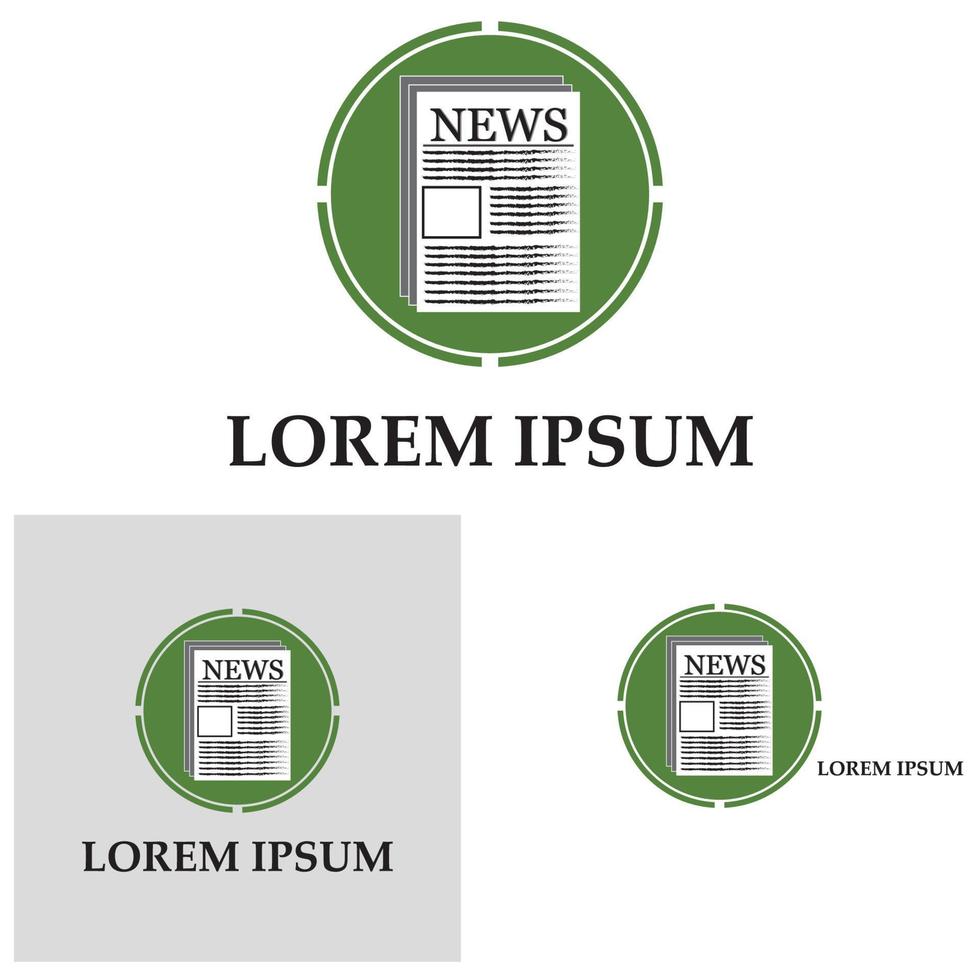 Newspaper icon vector symbol background