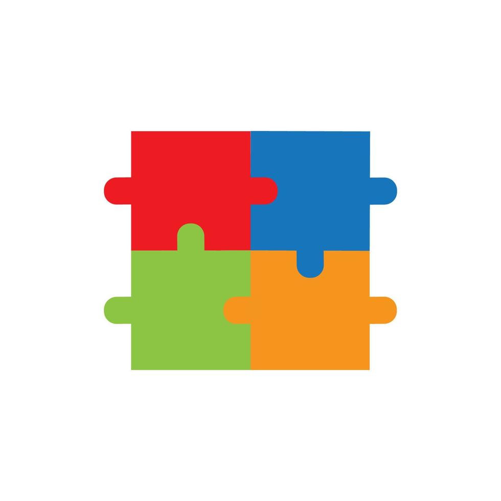 Puzzle vector icon illustration background