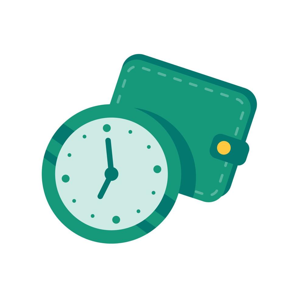 Hourglass. Repayment schedule reminder idea. vector