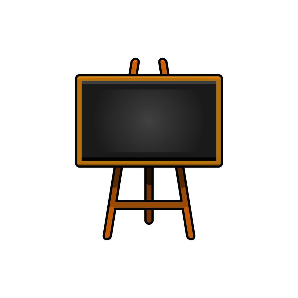 color illustration of blackboard on isolated background vector
