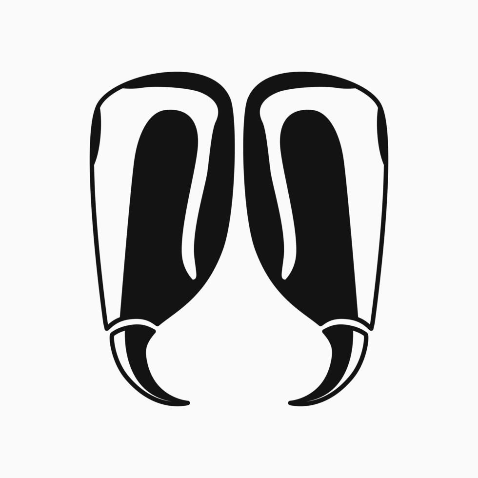 Spider fangs. insect icon. for logos and symbols vector