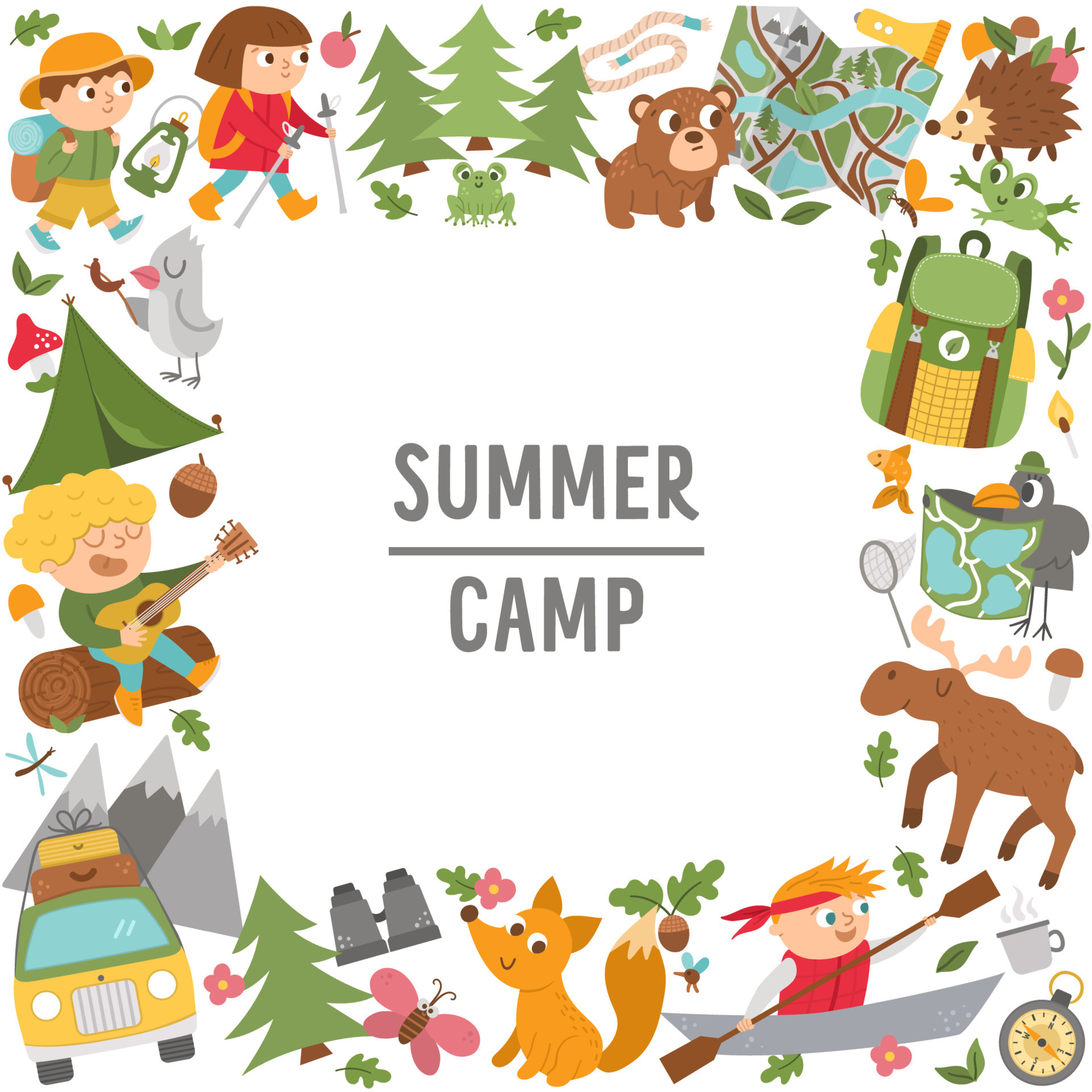 Summer Camp Clip Art Freejayallday Girlfriend