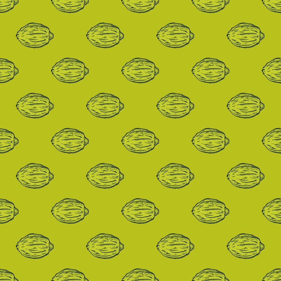 limones grabados de patrones sin fisuras. fondo vintage cítricos en estilo dibujado a mano. boceto entero de limón o lima. vector