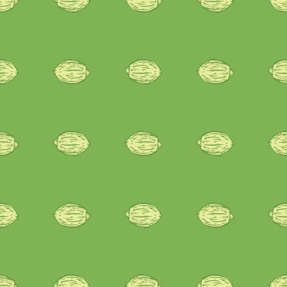 Seamless pattern engraved lemons. Vintage background citrus fruit in hand drawn style. Whole lemon or lime sketch. vector